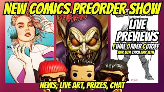 New Comic Book Preorder Weekend LIVE Previews Final Order Cutoff Show