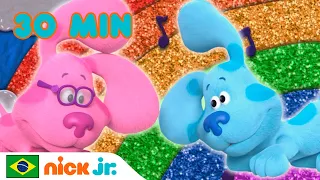 Pistas de Blue e Você | 30 minutos de diversão sem parar com Josh e Blue! | Nick Jr. em Português