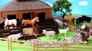 Farm Countryside Set - Learn Animal Names For Kids-  Let's Build a Farm! - Learning Video