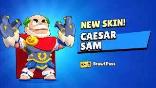 Brawl Stars CAESAR SAM Unlocked | New Caesar Sam Gameplay