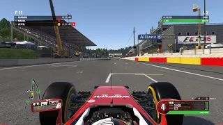 F1 2016 Vettel Belgian GP Qualify gameplay