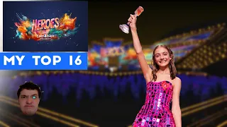 Junior Eurovision Song Contest 2023 My top 16 (After Show)