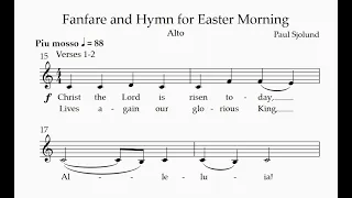 Alto - Fanfare and Hymn for Easter Morning