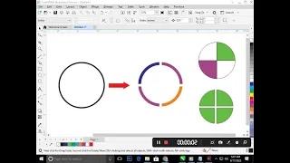How to Divide Circle in corel Draw. How to split circle in corel Draw. Corel Draw Tutorial.