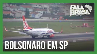 Presidente Bolsonaro visita nova pista do aeroporto de Congonhas, em São Paulo