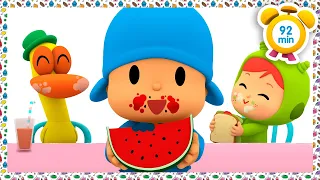 🍎 POCOYO in ENGLISH - Let's Eat Healthy Food! [92 min] Full Episodes | VIDEOS and CARTOONS for KIDS