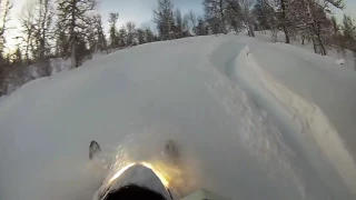 Snowmobiling in Tärnaby, Sweden 2017