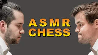 Magnus Carlsen vs. Ian Nepomniachtchi ♔ Game 1 ♔ World Chess Championship 2021 ♔ ASMR