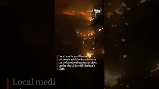 Massive fire at Hong Kong skyscraper construction site