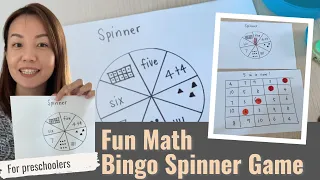 Bingo Math for Preschooler | Simple Low Prep Math Activities