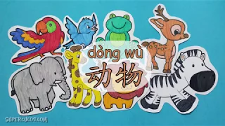 学中文动物 | Learn Animals In Chinese For Kids | Aprender Animales En Chino