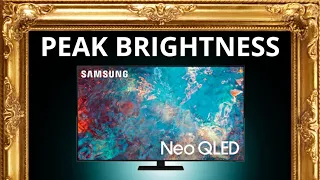 Enlightening Samsung QN85A SDR & HDR Peak Brightness Test With a Tutorial On How To Measure Yourself