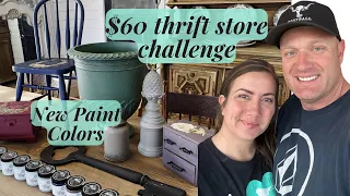 We spent $60 at the Thrift Store - Paint Challenge + New Paint Colors!  - Reselling for profit