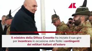 Crosetto incontra i contingenti militari all'estero