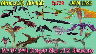 Isle Of Berk Dragon Mod v1.2 How To Train Your Dragon Mod Minecraft Dragons JAVA1.18.2 Animals Ep234