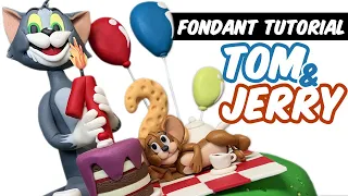 TOM & JERRY | cake topper | fondant figures