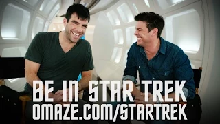 Zachary Quinto, Karl Urban, and you in Star Trek Beyond