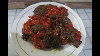 Balado Dendeng Sapi, super renyah tahan berhari2