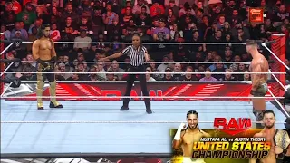 Austin Theory Vs Mustafa Ali Campeonato de Estados Unidos - WWE Raw 05/12/2022 (En Español)