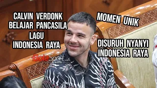 Pemain Naturalisasi Timnas Indonesia Calvin Verdonk Disuruh Nyanyi Lagu Indonesia Raya dan Pancasila