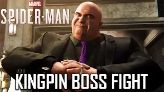 KINGPIN vs SPIDER-MAN Full Boss Fight - Marvel's Spider-Man PS4 PRO 1080p HD