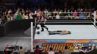 WWE 2K16 summerslam seth rollins vs finn balor for the universal championship part 2