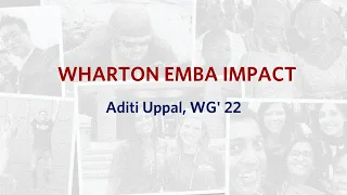 Wharton Executive MBA Impact: Aditi Uppal