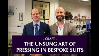 The art of pressing in bespoke tailoring