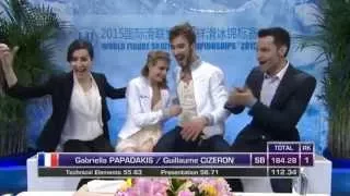 Gabriella PAPADAKIS / Guillaume CIZERON FD World Figure Skating Championships 2015