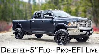 LOUD Deleted 2016 RAM 3500 - 5" Flo~Pro, No Muffler - EFI Live