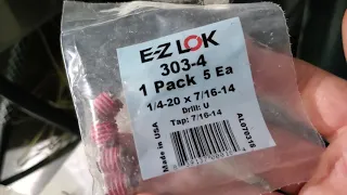 EZ LOK threaded inserts destroy HELICOIL fix stripped threads