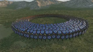 Viking Army vs Mongols Horse Archers | Mount & Blade Bannerlord : Circle Formation