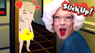 Nudists should NOT trust Granny! 🍪 Suck Up! (first time!)