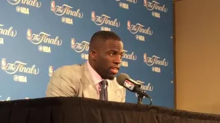 Draymond Green doesn't like a reporter's question