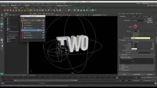 Maya 2017 - Exploding text with the MASH Explode node