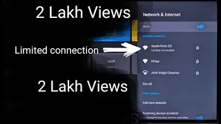 Wifi Limited Connection ||  Fix in 20 Seconds #androidtv #limitedconnection #wifi