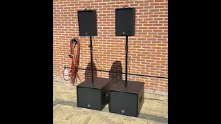 HK Audio 💪🏼 ELIAS 💪🏼 actieve geluid set Speakers Testen Soundcheck