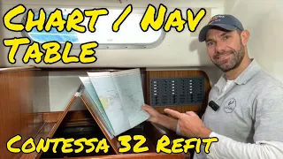 Refitting the Chart Table, Nav and Switch Panel Area (Project Lottie Ep 25)