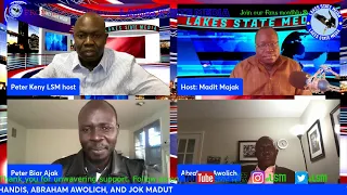 Interview with Dr. Biar Ajak, Mr. Rajab Mohandis, Mr. Abraham Awolich, and Dr. Jok Madut Jok