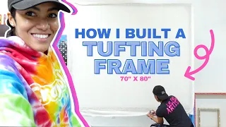 Building a BIG Rug Tufting Frame!  | Sam Made That