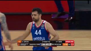 Krunoslav Simon highlights Final Four championship game Anadolou Efes-CSKA: 83-91