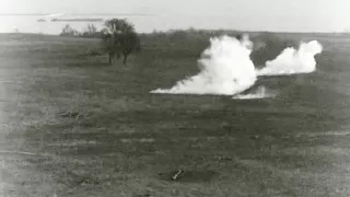 Artillery Firing of 75 mm Gas Shells (34 Sec)