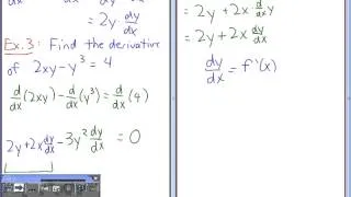 MCV4U - Implicit Differentiation - Part 2 of 4