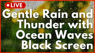 🔴 Heavy Rain and Thunder with Low Delta Waves 🌧⚡️ Isochronic Tones, Black screen