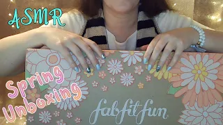 ASMR | Unboxing FabFitFun (whispers, soft spoken, scratching & crinkles) Spring 2021