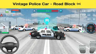 Vintage Police Car - Road Block and Police Chase