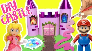 The Super Mario Bros Movie Princess Peach DIY Castle! Crafts for Kids