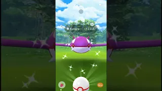 Catching shiny kyogre on his return to pokemon go