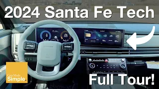 2024 Hyundai Santa Fe Digital Cluster + 12.3" Infotainment | Full Tour!