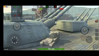 Баг на полет в World of Tanks Blitz на бабахе (карта Восточная Гавань)